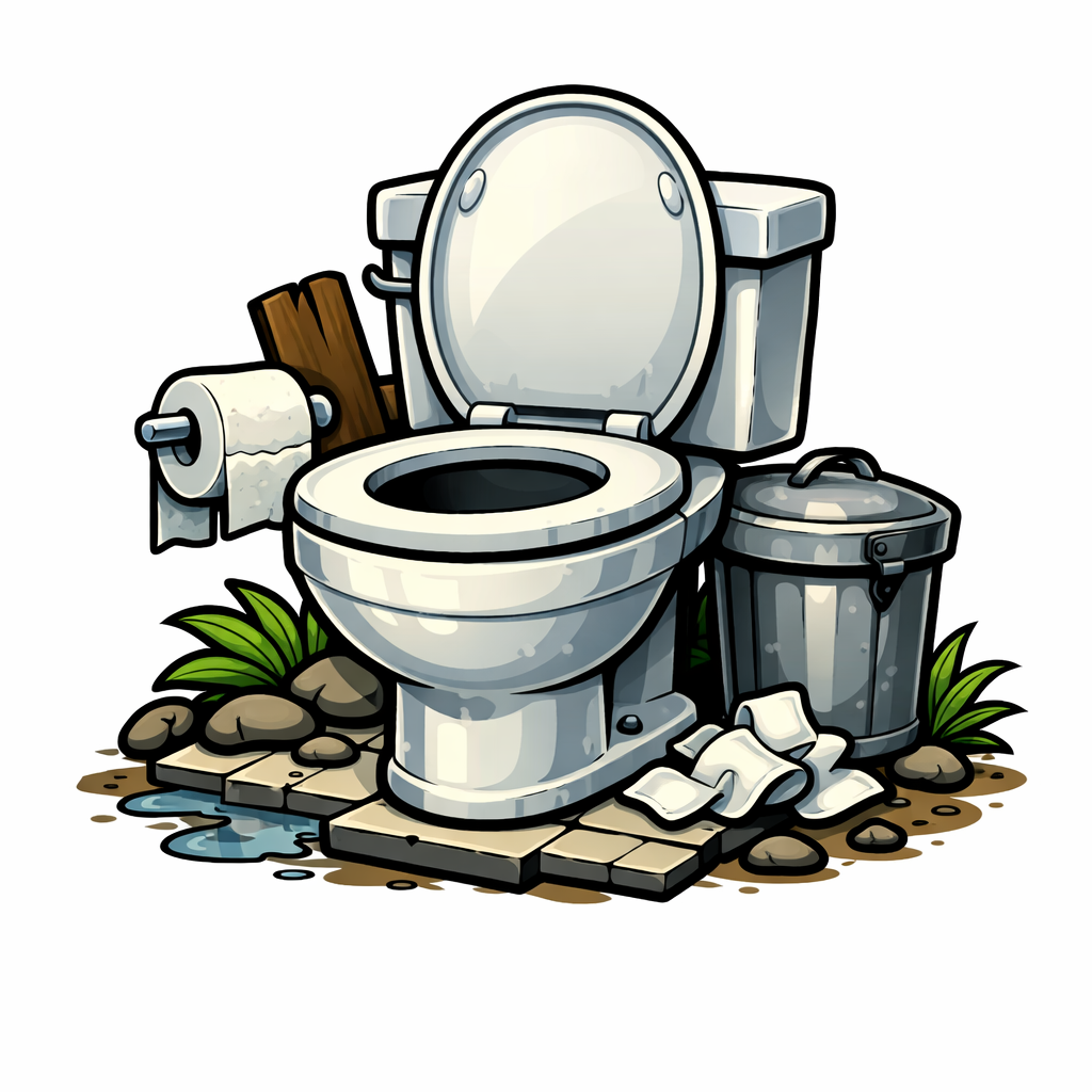 Toilet from the iconic movie scene