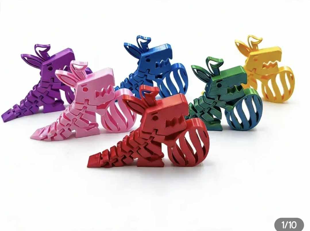 3D printed Easter Dinos